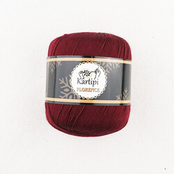 Noname - KARTİPİ FLORENCE 75 GR. ÖRGÜ İPİ 165 MT BORDO