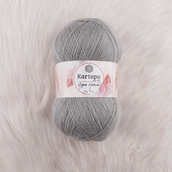 KARTOPU ANGORA NATURAL EL ÖRGÜ İPİ 100 GR.550 MT.