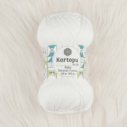 KARTOPU BABY NATURAL COTTON ÖRGÜ İPİ 100 GR.200 M. - Thumbnail