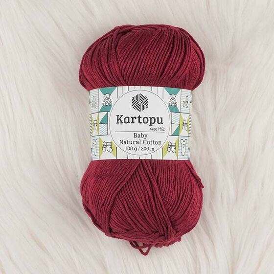 KARTOPU BABY NATURAL COTTON ÖRGÜ İPİ 100 GR.200 M.