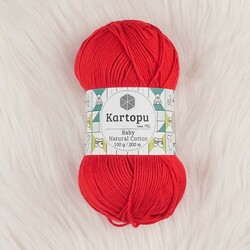 KARTOPU BABY NATURAL COTTON ÖRGÜ İPİ 100 GR.200 M. - Thumbnail