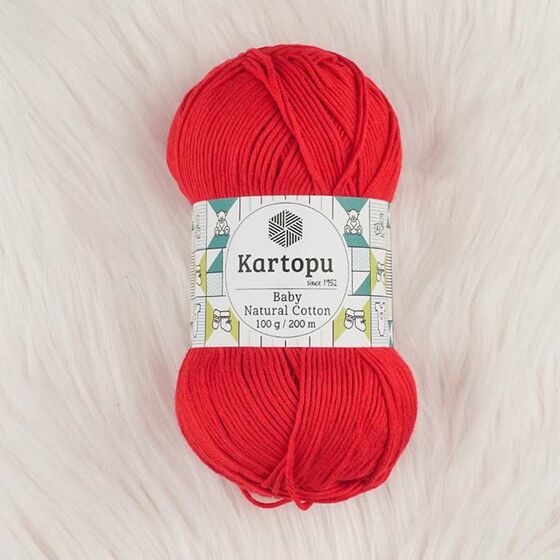 KARTOPU BABY NATURAL COTTON ÖRGÜ İPİ 100 GR.200 M.