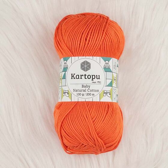 KARTOPU BABY NATURAL COTTON ÖRGÜ İPİ 100 GR.200 M.