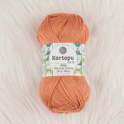 KARTOPU BABY NATURAL COTTON ÖRGÜ İPİ 100 GR.200 M. - Thumbnail