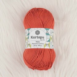 KARTOPU BABY NATURAL COTTON ÖRGÜ İPİ 100 GR.200 M. - Thumbnail