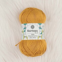 KARTOPU BABY NATURAL COTTON ÖRGÜ İPİ 100 GR.200 M. - Thumbnail