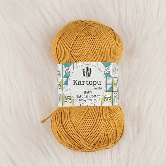 KARTOPU BABY NATURAL COTTON ÖRGÜ İPİ 100 GR.200 M.