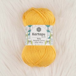 KARTOPU BABY NATURAL COTTON ÖRGÜ İPİ 100 GR.200 M. - Thumbnail