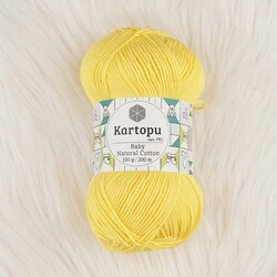 KARTOPU BABY NATURAL COTTON ÖRGÜ İPİ 100 GR.200 M. - Thumbnail