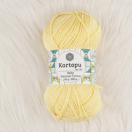 KARTOPU BABY NATURAL COTTON ÖRGÜ İPİ 100 GR.200 M.