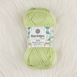 KARTOPU BABY NATURAL COTTON ÖRGÜ İPİ 100 GR.200 M. - Thumbnail