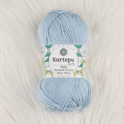 KARTOPU BABY NATURAL COTTON ÖRGÜ İPİ 100 GR.200 M. - Thumbnail