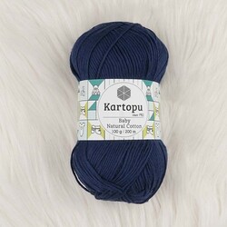 KARTOPU BABY NATURAL COTTON ÖRGÜ İPİ 100 GR.200 M. - Thumbnail