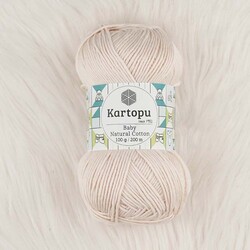 KARTOPU BABY NATURAL COTTON ÖRGÜ İPİ 100 GR.200 M. - Thumbnail