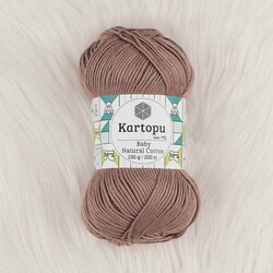 KARTOPU BABY NATURAL COTTON ÖRGÜ İPİ 100 GR.200 M. - Thumbnail