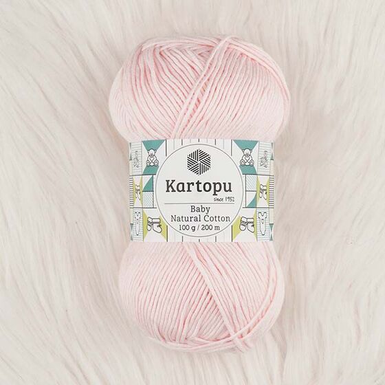 KARTOPU BABY NATURAL COTTON ÖRGÜ İPİ 100 GR.200 M.