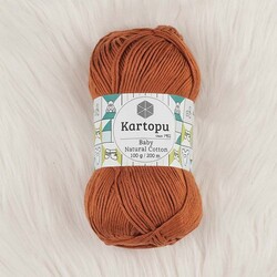 KARTOPU BABY NATURAL COTTON ÖRGÜ İPİ 100 GR.200 M. - Thumbnail