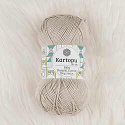 KARTOPU BABY NATURAL COTTON ÖRGÜ İPİ 100 GR.200 M. - Thumbnail