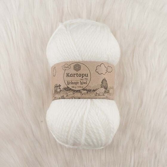 KARTOPU MELANGE WOOL EL ÖRGÜ İPİ 100 GR.170 M.