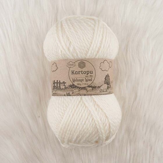 KARTOPU MELANGE WOOL EL ÖRGÜ İPİ 100 GR.170 M.