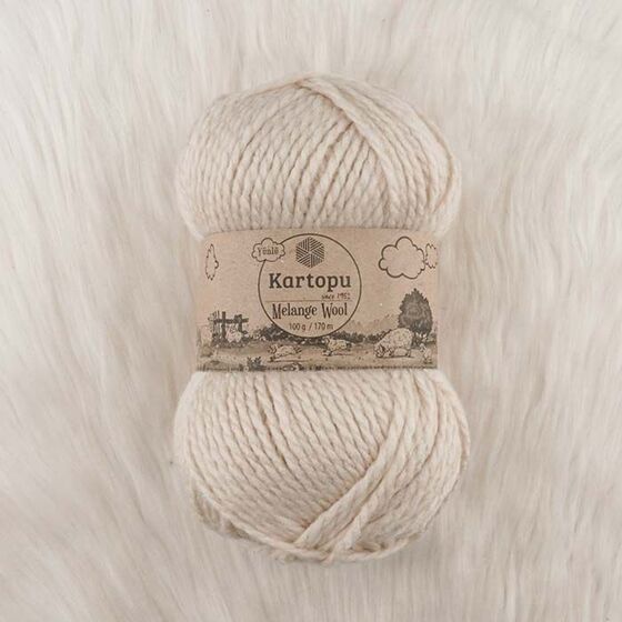 KARTOPU MELANGE WOOL EL ÖRGÜ İPİ 100 GR.170 M.