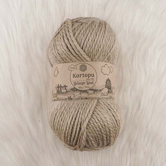 KARTOPU MELANGE WOOL EL ÖRGÜ İPİ 100 GR.170 M.