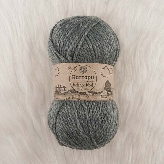 KARTOPU MELANGE WOOL EL ÖRGÜ İPİ 100 GR.170 M.