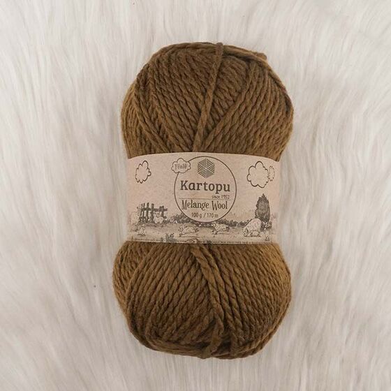 KARTOPU MELANGE WOOL EL ÖRGÜ İPİ 100 GR.170 M.