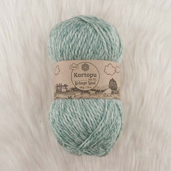 KARTOPU MELANGE WOOL EL ÖRGÜ İPİ 100 GR.170 M.