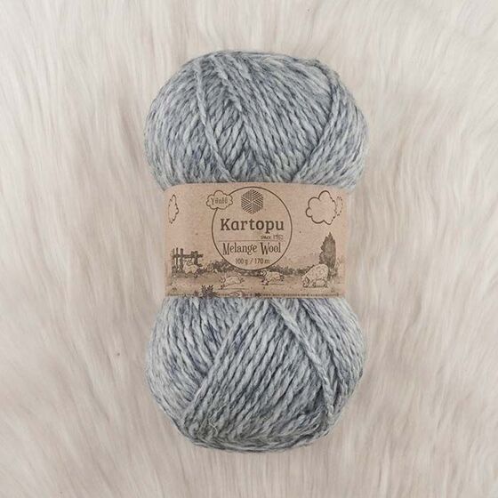 KARTOPU MELANGE WOOL EL ÖRGÜ İPİ 100 GR.170 M.