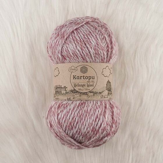 KARTOPU MELANGE WOOL EL ÖRGÜ İPİ 100 GR.170 M.