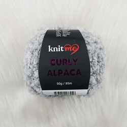 KNİT ME CURLY ALPACA EL ÖRGÜ İPİ 50 GR.85 MT. - Thumbnail