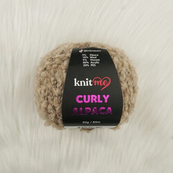 KNİT ME CURLY ALPACA EL ÖRGÜ İPİ 50 GR.85 MT. - Thumbnail