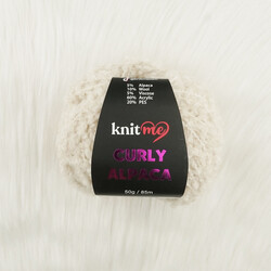 KNİT ME CURLY ALPACA EL ÖRGÜ İPİ 50 GR.85 MT. - Thumbnail