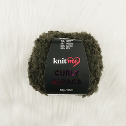 KNİT ME CURLY ALPACA EL ÖRGÜ İPİ 50 GR.85 MT. - Thumbnail