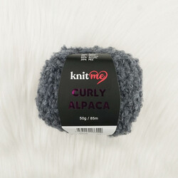 KNİT ME CURLY ALPACA EL ÖRGÜ İPİ 50 GR.85 MT. - Thumbnail