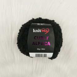 KNİT ME CURLY ALPACA EL ÖRGÜ İPİ 50 GR.85 MT. - Thumbnail