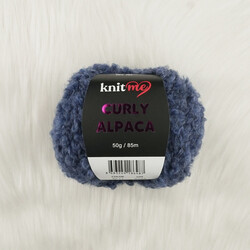 KNİT ME CURLY ALPACA EL ÖRGÜ İPİ 50 GR.85 MT. - Thumbnail