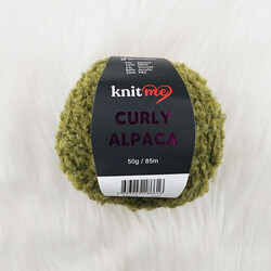 KNİT ME CURLY ALPACA EL ÖRGÜ İPİ 50 GR.85 MT. - Thumbnail