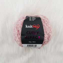 KNİT ME CURLY ALPACA EL ÖRGÜ İPİ 50 GR.85 MT. - Thumbnail