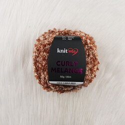 KNİT ME CURLY MELANGE EL ÖRGÜ İPİ 50 GR.85 MT. - Thumbnail