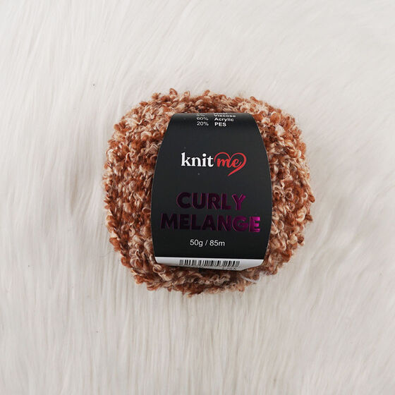 KNİT ME CURLY MELANGE EL ÖRGÜ İPİ 50 GR.85 MT.