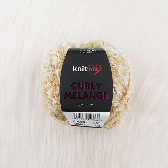 KNİT ME CURLY MELANGE EL ÖRGÜ İPİ 50 GR.85 MT.