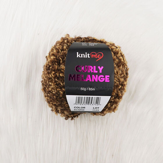 KNİT ME CURLY MELANGE EL ÖRGÜ İPİ 50 GR.85 MT.