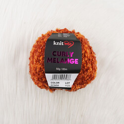 KNİT ME CURLY MELANGE EL ÖRGÜ İPİ 50 GR.85 MT. - Thumbnail