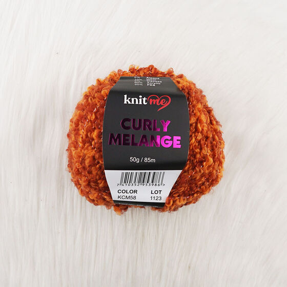 KNİT ME CURLY MELANGE EL ÖRGÜ İPİ 50 GR.85 MT.