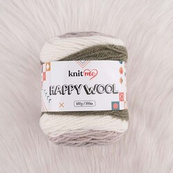 KNİT ME HAPPY WOOL EL ÖRGÜ İPİ 100 G.190 MT. - Thumbnail