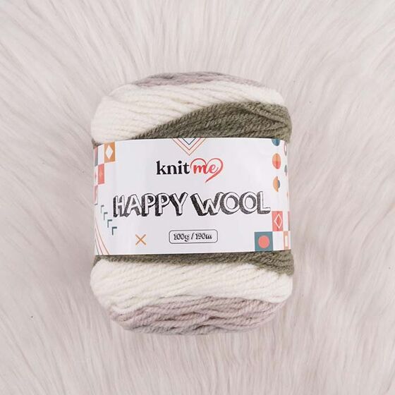 KNİT ME HAPPY WOOL EL ÖRGÜ İPİ 100 G.190 MT.