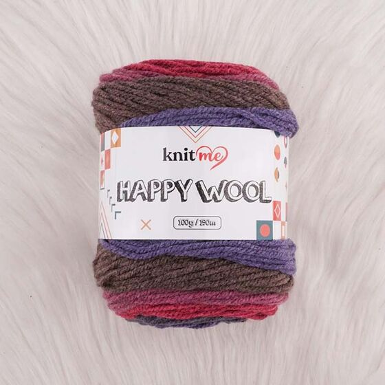 KNİT ME HAPPY WOOL EL ÖRGÜ İPİ 100 G.190 MT.