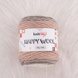 KNİT ME HAPPY WOOL EL ÖRGÜ İPİ 100 G.190 MT. - Thumbnail